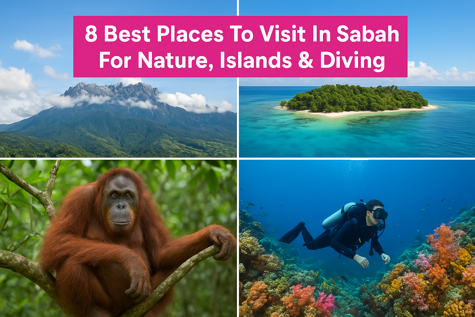 8 Best Places To Visit In Sabah For Nature, Islands & Diving