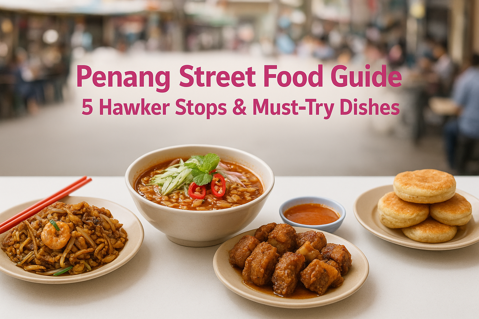 Penang Street Food Guide: 5 Hawker Stops & Must-Try Dishes