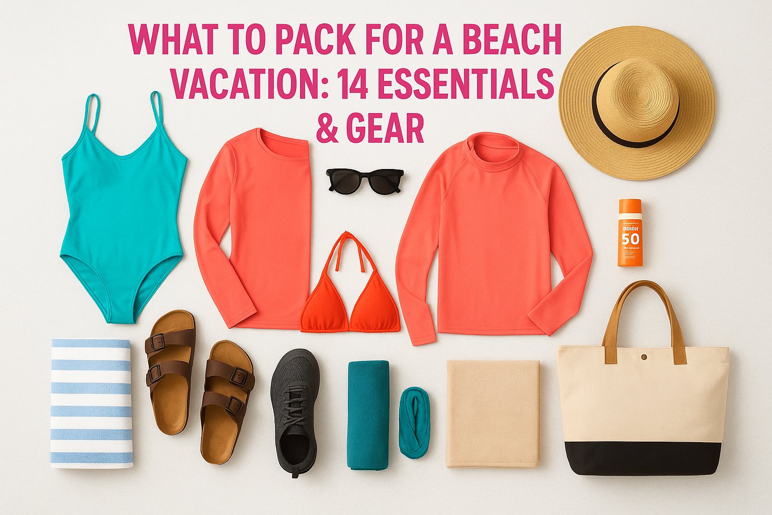 What To Pack For A Beach Vacation: 14 Essentials & Gear